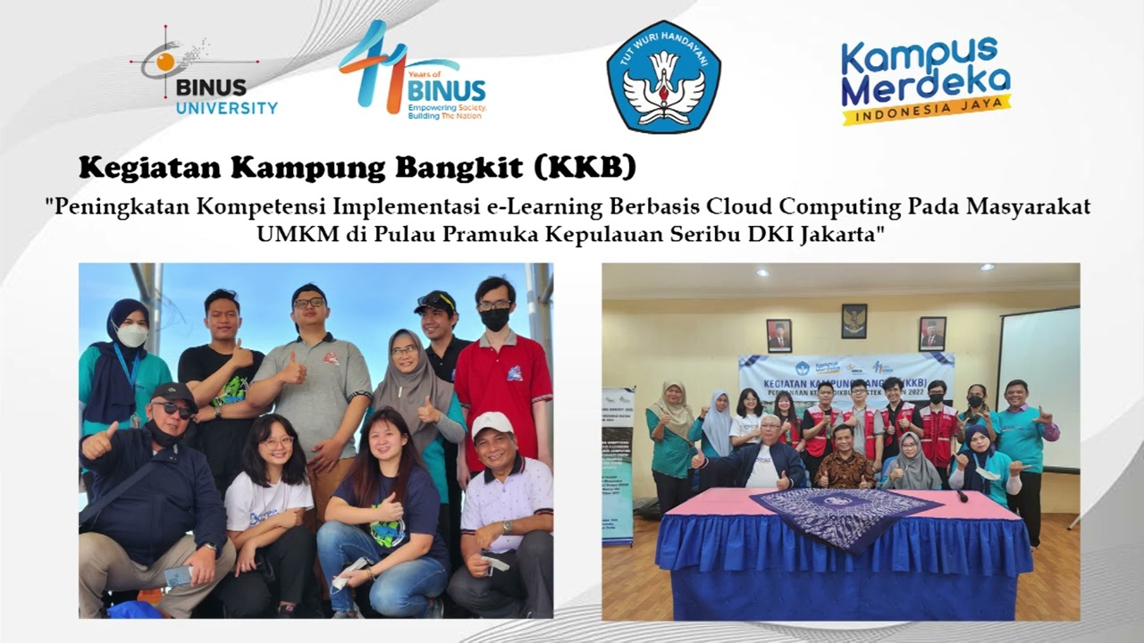 Program Insentif Pengabdian Masyarakat Terintegrasi Dengan MBKM Berbasis Kinerja IKU Bagi PTS Tahun 2022-Binus University