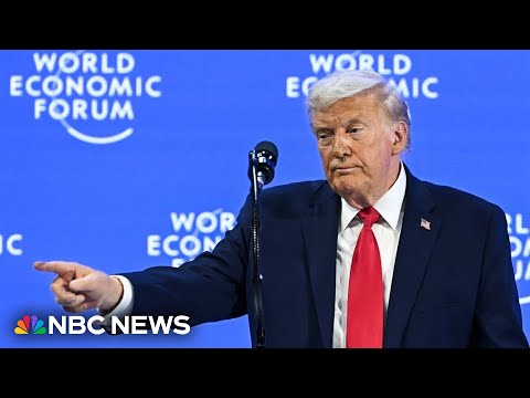 Watch: Trump's full remarks at the 2026 World Economic Forum