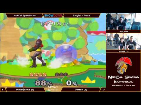 NorCal Spartan Invitational 2014 - Pools: Round Robin - MIOM|SFAT (Fox) vs Darrell (Samus)