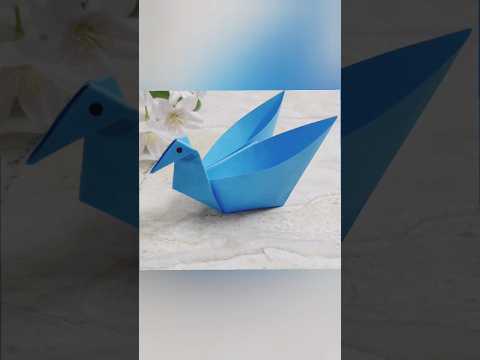 Cute Paper Swan Tutorial | Origami Swan Craft #origami #craft #diy