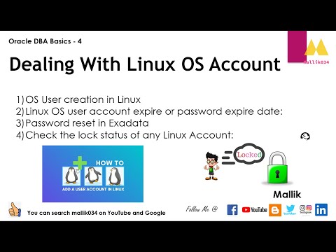 Oracle DBA Basics 04 Linux OS Account Creation and Management Account Expired Password Expired