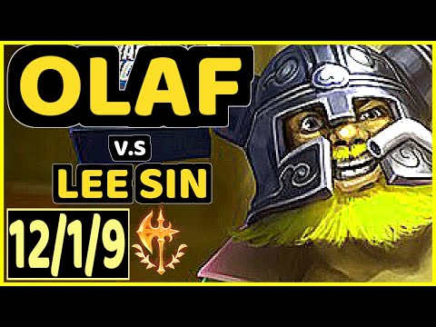 DJOKO (OLAF) vs LEE SIN - 12/1/9 KDA JUNGLE GAMEPLAY - EUW Ranked GRANDMASTER