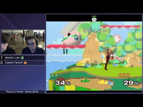 Shine 2019 SSBM - L8IN (Jigglypuff) vs. Captain Faceroll (Sheik) - Melee Round 2 Pools