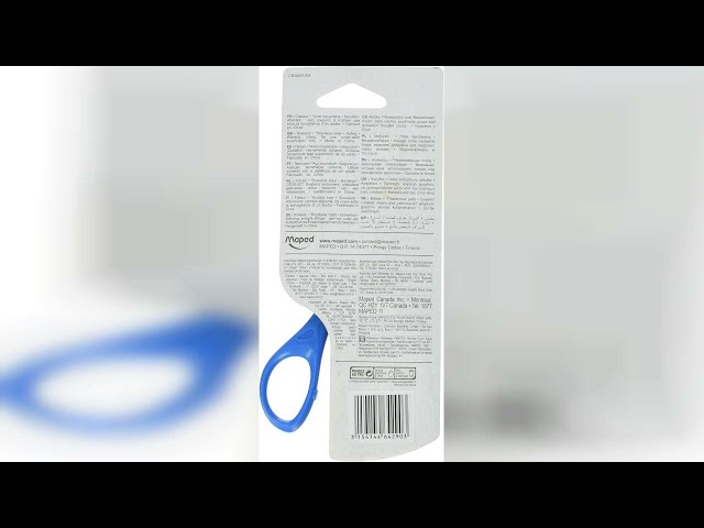 Vídeo relacionado con Tijeras Escolares para Niños Maped, Sensoft 13 cm Diseño Ergonómico para Agarre Fácil, Aros Suaves y Seguros Cuchillas de Acero Inoxidable Modelos Surtidos Ideal para Manualidades y Uso Escolar