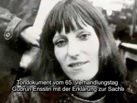 RAF- Gudrun Ensslin - 41.+ 65. Verhandlungstag - zum Buch "Die Todesnacht in Stammheim"