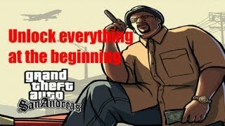 GTA San Andreas - How to unlock everything at the beginning NO MODS