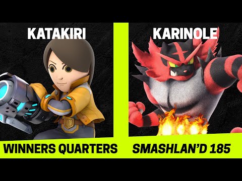 SmashLAN'd 185 Winners Quarters - Katakiri (Mii Gunner) vs Karinole (Incineroar) - SSBU Tournament