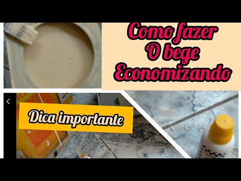 vamos criar a cor bege só com uma lata de tinta branca e e quatro corantes🤔