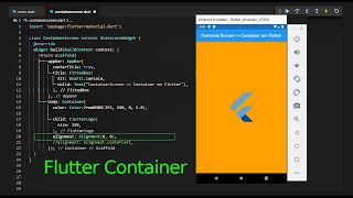 Flutter - Aula 010 do nosso Curso - Widget Container - Primeiros contatos