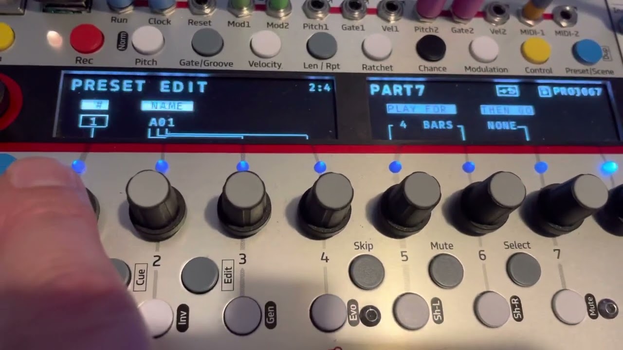 Five12 Vector Sequencer. How to loop patterns.
