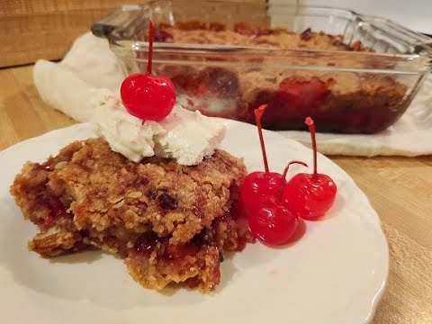 Cherry Crisp with Frozen Cherries