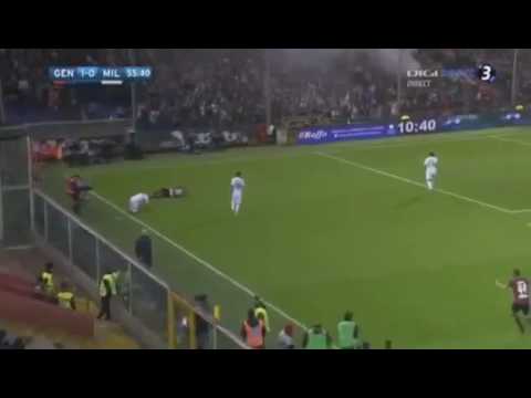 Gabriel Paletta RED CARD ▶ GENOA VS AC MILAN 4-0 SERIE A 25/10/2016