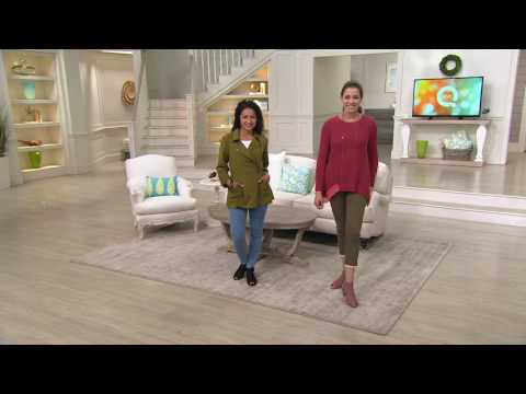 Earth Nubuck Perforated Peep-Toe Booties - Keri on QVC