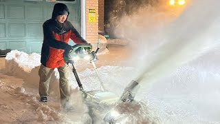EGO Snow Blower SNT2130/34 - Another Test Run w/ 13” of Snow