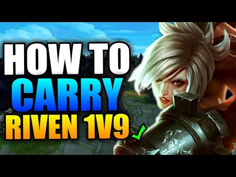 HOW TO CARRY WITH FULL AD RIVEN! (riven top guide) - League of Legends