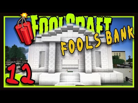 Foolcraft 3: Building The Fools City Bank!  (Minecraft Modded Survival Ep 12)