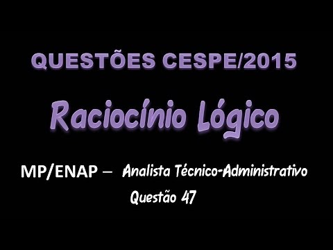 2015-MP/ENAP - Analista Técnico-Administrativo - Questão 47
