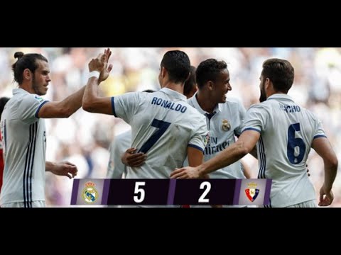 Real Madrid vs Osasuna 5-2 Full Higlights 10-09-2016 HD (La Liga Santander 2016-17)