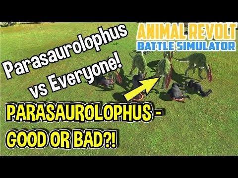 NEW DINOSAUR! Parasaurolophus vs Every Unit!6 vs 6-Just Battle Series-Animal Revolt Battle Simulator