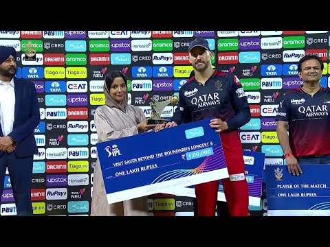 M15: RCB vs LSG – Visit Saudi Beyond the Boundaries Longest 6 of the Match – Faf Du Plessis