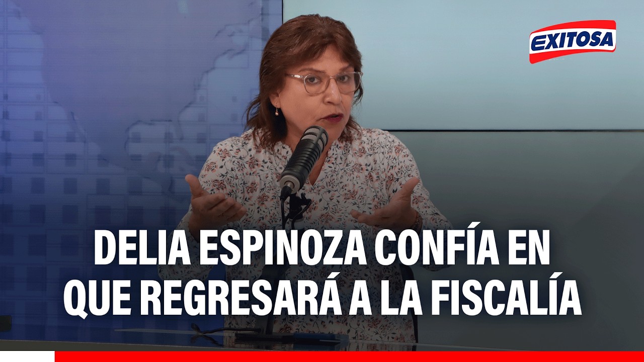 🔴🔵 Delia Espinoza confía en que regresará a la Fiscalía: "Estoy totalmente segura"