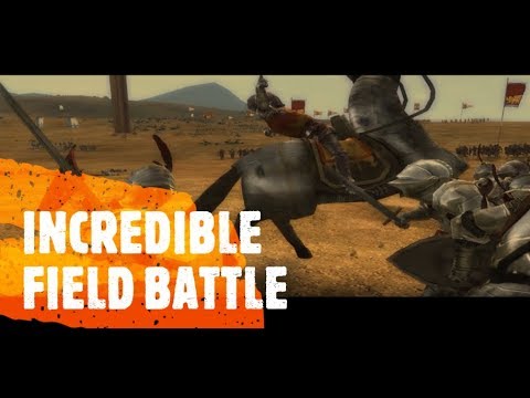 INCREDIBLE FIELD BATTLE -  Medieval 2 Total War Online Multiplayer Battle