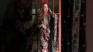 Black Chiffon Festive Suit - Video 1