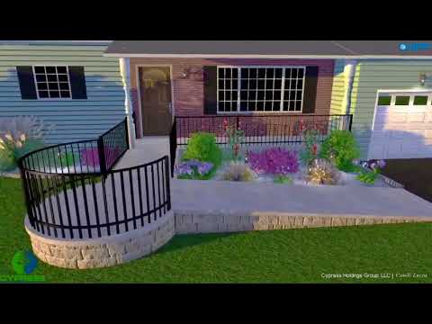 New Front Ramp And Landscaping