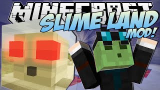 Minecraft | SLIME LAND MOD! (Slimetastic Slimes, Villages & More!) | Mod Showcase