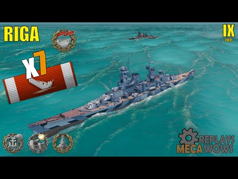 Riga 7 Schiffe zerstört & 113k schaden | World of Warships Gameplay