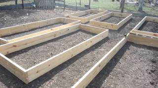 Daddykirbs Garden 2013: Building & Filling Raised Beds