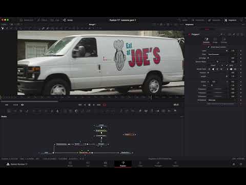DaVinci Resolve 17 FUSION - Planar Tracker & Paint Tool VFX (Lesson 4)