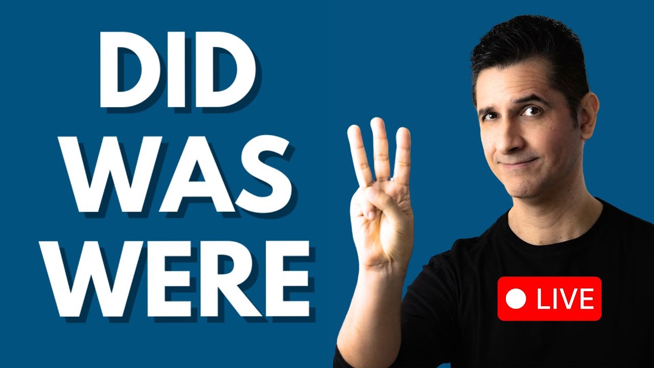 DID, WAS, WERE - Como usar o SIMPLE PAST