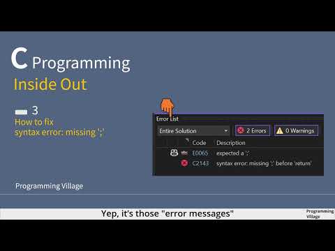 Syntax Errors Found In C Program Clanguage Clanguageforbeginners Codingprogramming Error