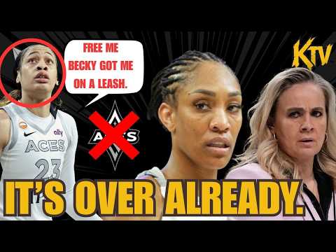 IT'S OVER Chennedy Carter CRASHOUT SLAMS Becky Hammond and Aja Wilson is PISSED Las Vegas Aces DRAMA