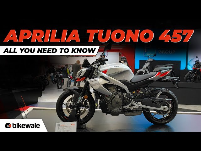 Aprilia Tuono 457 Revealed at EICMA 2024 | All You Need To Know | BikeWale - BikeWale
