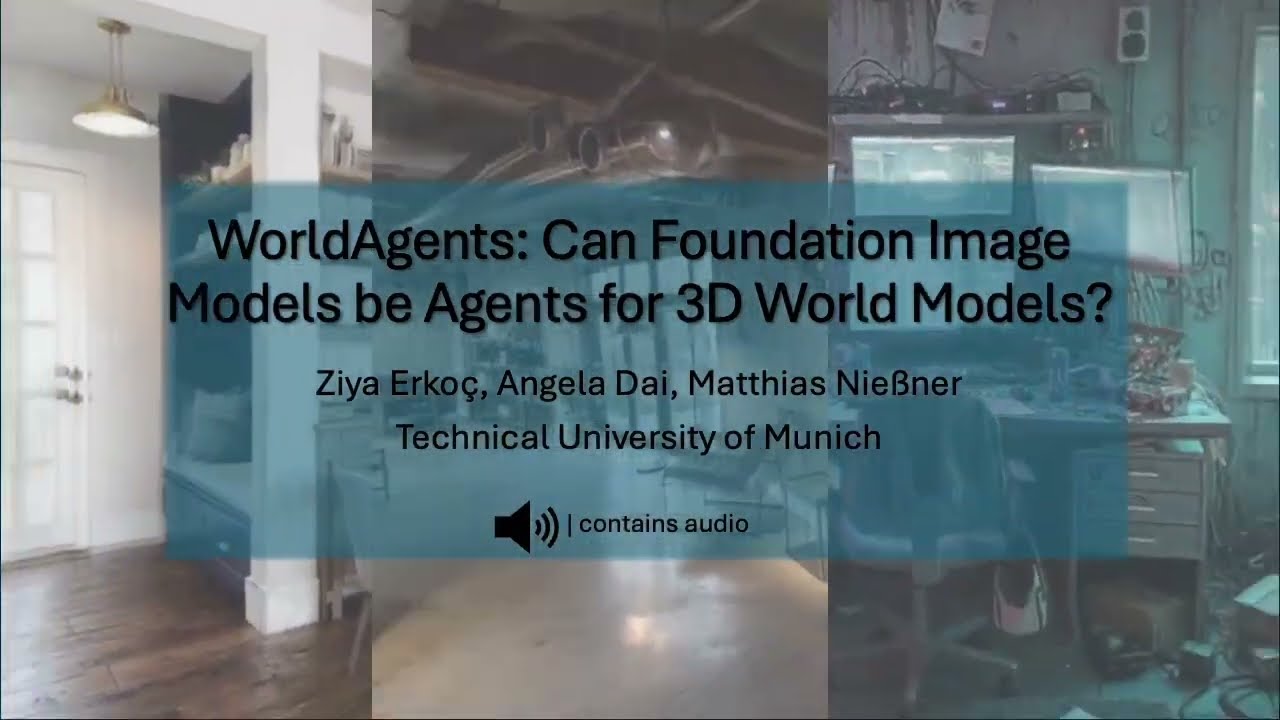WorldAgents: Can Foundation Image Models be Agents for 3D World Models?