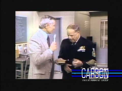 Mad Johnny Carson Tracks Down Don Rickles on Set of "CPO Sharkey" on Johnny Carson's Tonight Show