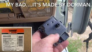 JK Recirculation door actuator