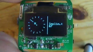 DIY ESP8266 WiFi Smartwatch: Compass Test
