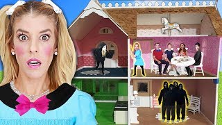 24 Hours inside a DOLLHOUSE Escape Room in Real Life! (Game Master vs Quadrant Battle Royale)