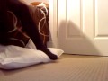 Sexy Black Tights Crushing My Pillow