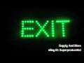 Emergency EXIT Store Shop LED Sign Salida Safety