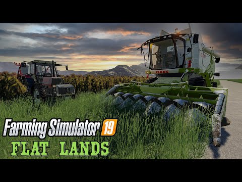 Preparing Sunflower for Harvesting, Mowing Grass  - Farming Simulator 19 Timelapse
