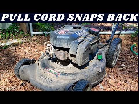 Free Craftsman Pull Cord Snaps Back/Valve Adjustment