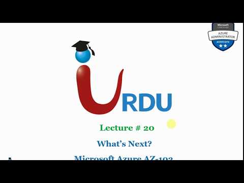 Introduction to MS Azure Series AZ 103