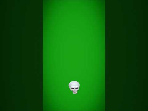 SKULL EMOJI 💀 | GREEN SCREEN VIDEO | #greenscreen #effects #editing #greenscreenvideo #shorts #viral