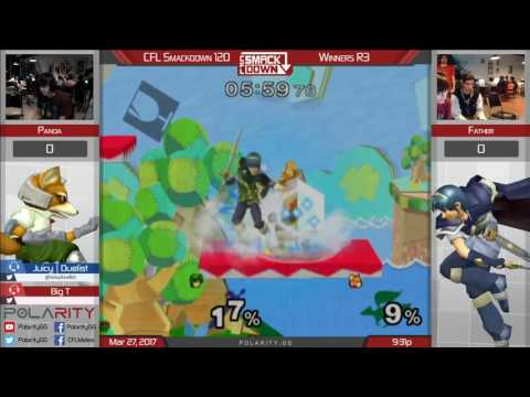 CFL Smackdown 120 Melee - Panda (Fox) vs Father (Marth) - Winners R3