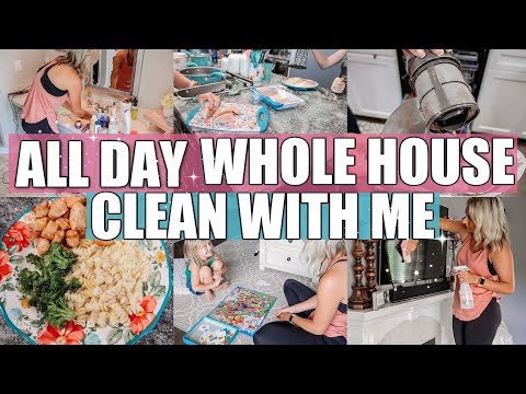 MASSIVE ALL DAY WHOLE HOUSE CLEAN WITH ME|EXTREME CLEANING MOTIVATION|CLEAN WITH ME-JESSI CHRISTINE Video