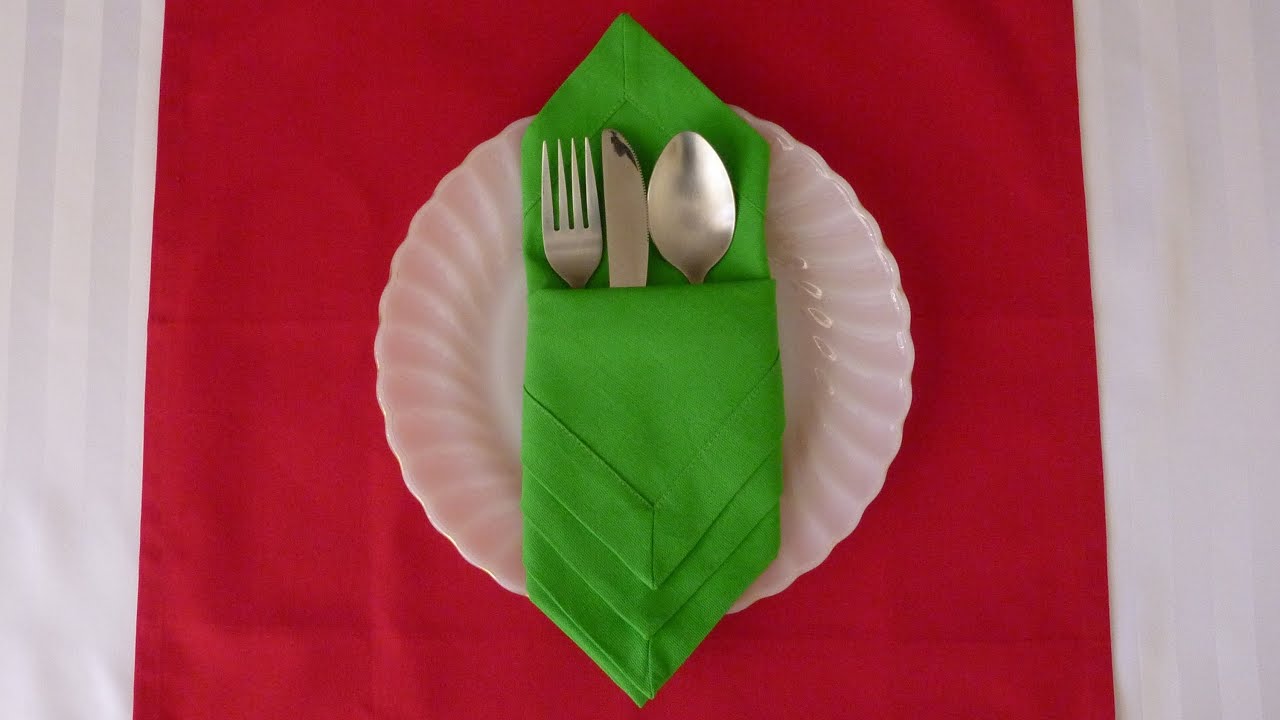 Napkin Folding - Diamond Envelope